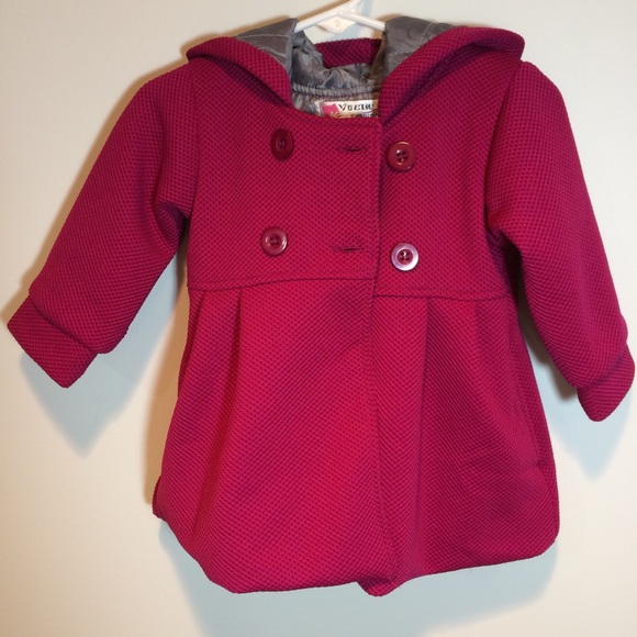 ❄️Fuschia Pea Coat-Style Jacket! - Picture 2 of 4